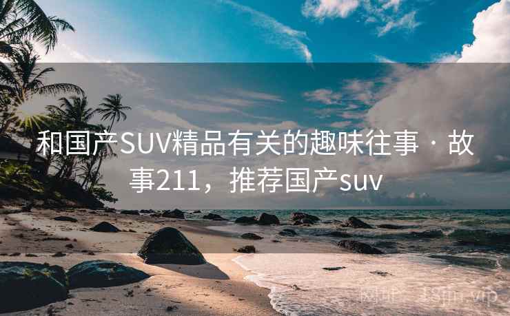 和国产SUV精品有关的趣味往事 · 故事211，推荐国产suv